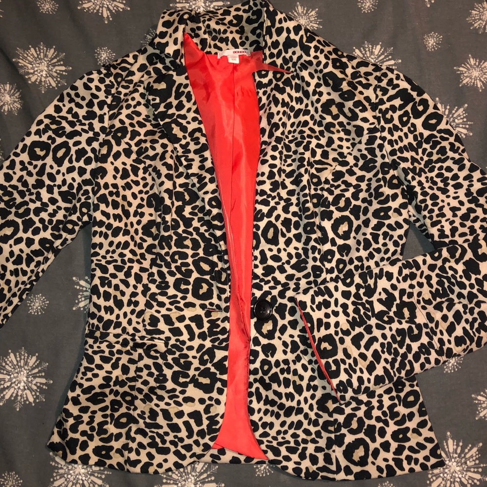 Leopard Print Blazer